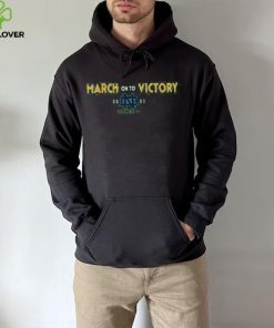 March On To Victory Notre Dame Football 2023 Rally Old Notre Dame Hoodied Sweatshirt