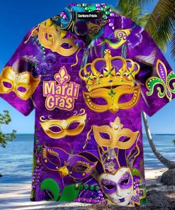 Mardi Gras Mask Aloha Hawaiian Shirts For Men & For Women