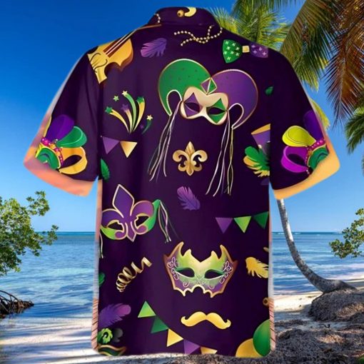 Mardi Gras Mask Hawaiian Shirt Funny Fat Tuesday