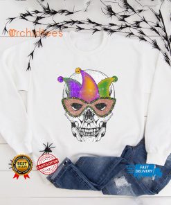 Mardi Gras Skull Shirt Party Mask Parade T Shirt