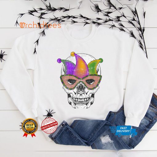 Mardi Gras Skull Shirt Party Mask Parade T Shirt