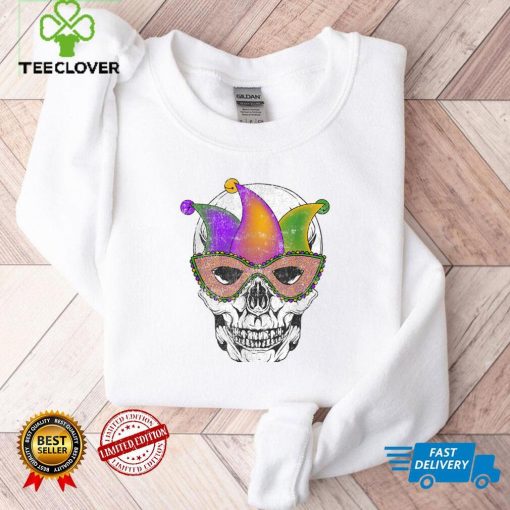 Mardi Gras Skull Shirt Party Mask Parade T Shirt