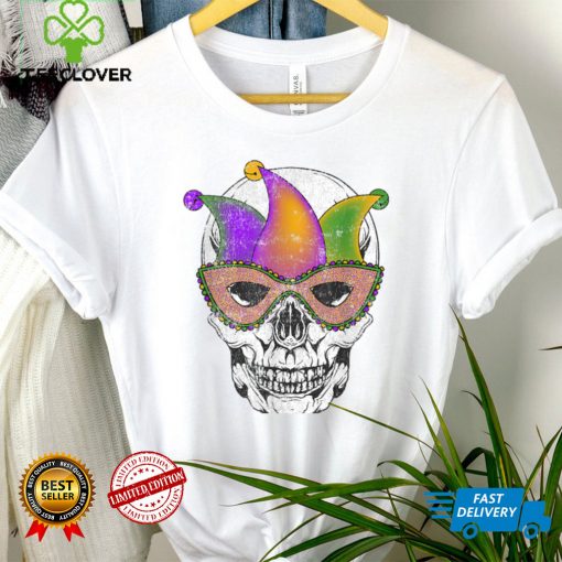Mardi Gras Skull Shirt Party Mask Parade T Shirt