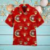 Kansas Jayhawks Short Sleeve Button Up Tropical Hawaiian Shirt