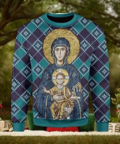 Maria And Jesus In Eastern Orthodox Christmas Ugly Christmas Sweater