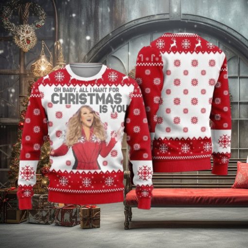 Mariah Carey Oh Baby All I Want For Christmas Is You Sweater