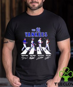 Mariano Rivera Jorge Posada Andy Pettitte And Derek Jeter The New York Yankees Abbey Road Signature Shirt