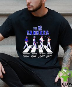 Mariano Rivera Jorge Posada Andy Pettitte And Derek Jeter The New York Yankees Abbey Road Signature Shirt