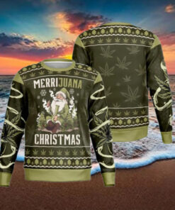Marijuana Christmas Ugly Sweater