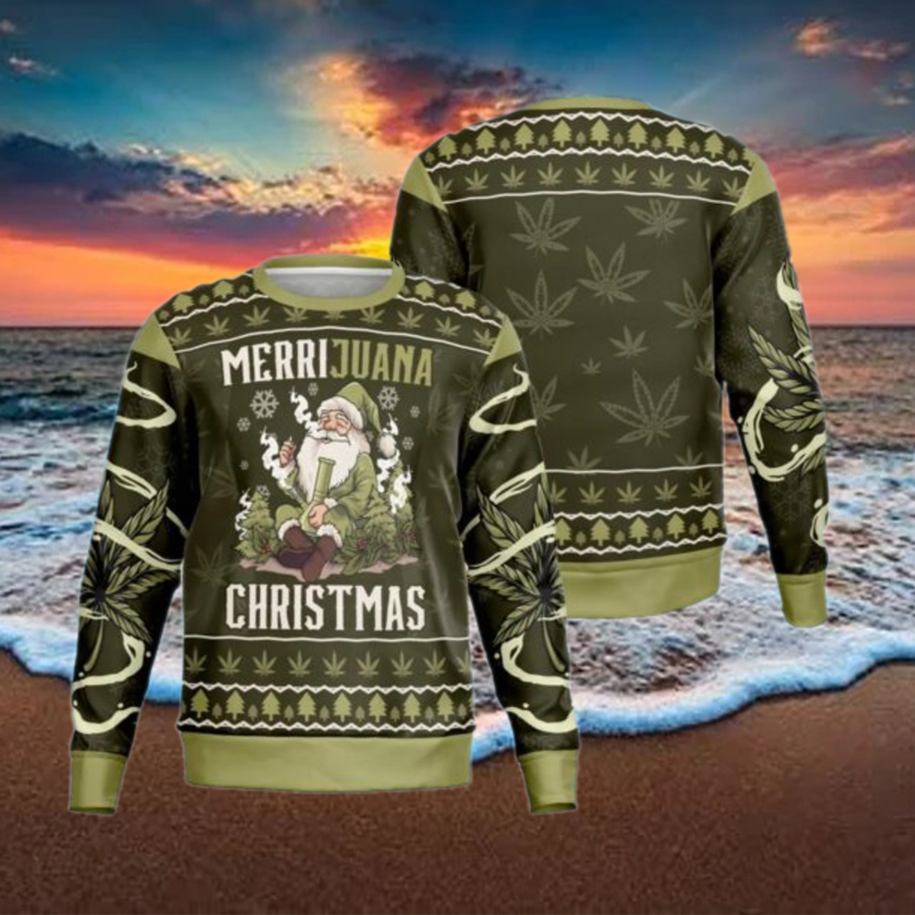 Marijuana Christmas Ugly Sweater Marijuana Christmas Ugly Sweater