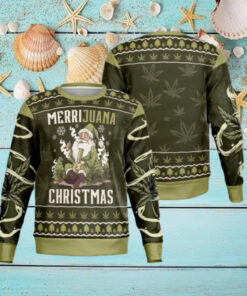 Marijuana Christmas Ugly Sweater