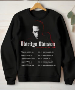 Marilyn Manson 2025 European Tour Hoodie Tee