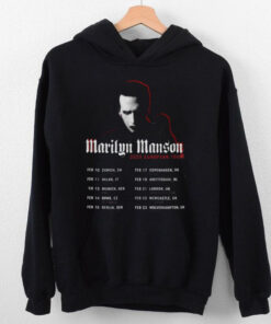 Marilyn Manson 2025 European Tour Hoodie Tee