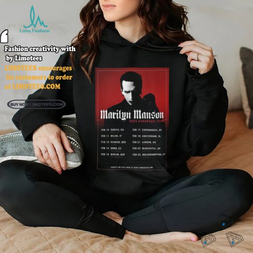 Marilyn Manson European Tour 2025 Shirt
