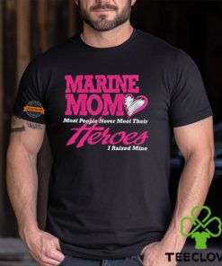 Marine mom most people never meet their heroes I raised mine hoodie, sweater, longsleeve, shirt v-neck, t-shirt