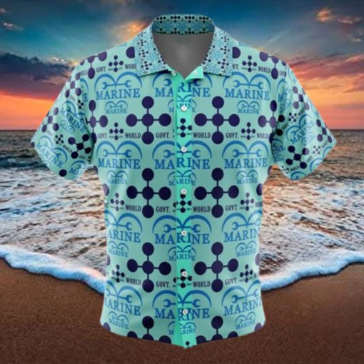 Marine x World Government One Piece Button Up Hawaiian Shirt