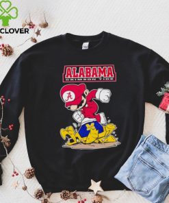 Mario Alabama Crimson Tide stomp Michigan Wolverines shirt