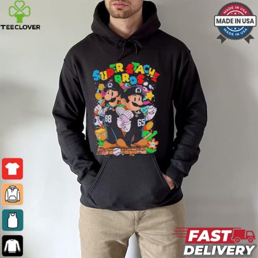 Mario And Luigi Super Stache Bros Baseball Mlb T hoodie, sweater, longsleeve, shirt v-neck, t-shirt