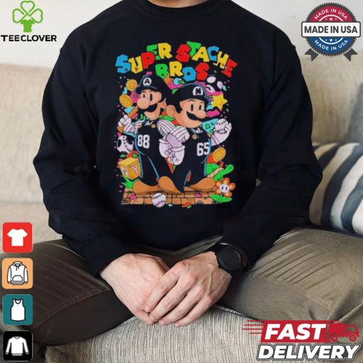 Mario And Luigi Super Stache Bros Baseball Mlb T hoodie, sweater, longsleeve, shirt v-neck, t-shirt