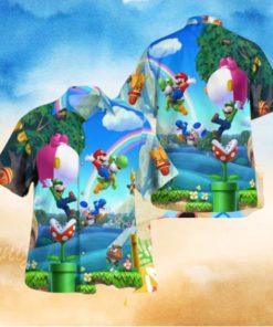 Mario Bros Tropical Hawaiian Shirt For Men And Women