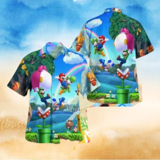 Mario Bros Tropical Hawaiian Shirt For Men And Women