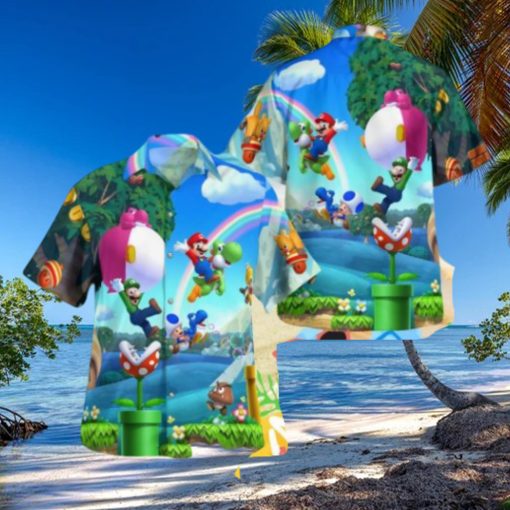 Mario Bros Tropical Hawaiian Shirt For Men And Women