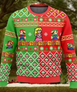 Mario Bros Ugly Christmas Sweater 3D All Over Printed Christmas Sweater