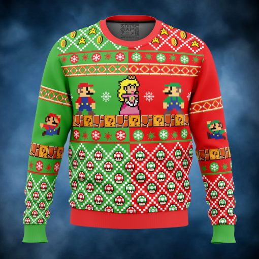 Mario Bros Ugly Christmas Sweater