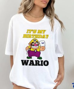 Mario Bros Wario it’s my Birthday game shirt 1 Mario Bros Wario it’s my Birthday game shirt