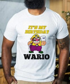 Mario Bros Wario it’s my Birthday game shirt 3 Mario Bros Wario it’s my Birthday game shirt