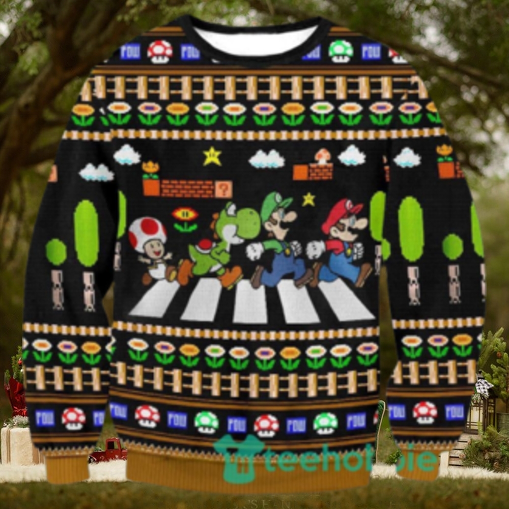 Mario Christmas Ugly Sweater 3D Mario Christmas Ugly Sweater 3D