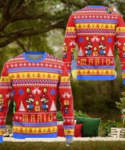 Mario Funny Ugly Christmas Sweater, Hilarious Xmas Gift for Gamers