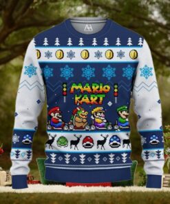Mario Kart 3D All Over Printed Ugly Sweater