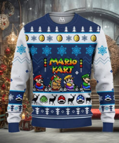 Mario Kart 3D All Over Printed Ugly Sweater