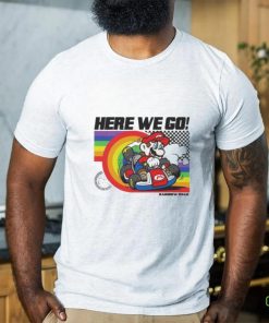 Mario Kart Pride Rainbow Road Here We Go shirt