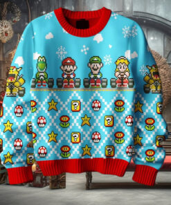Mario Merry Christmas Ugly Sweater