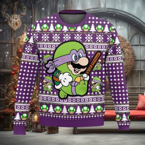 Mario Super Donny Bro Ugly Sweater Christmas 3D Printed