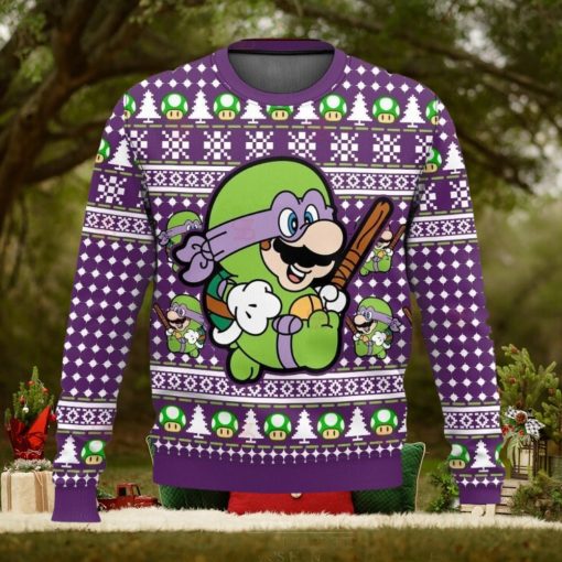 Mario Super Donny Bro Ugly Sweater Christmas 3D Printed