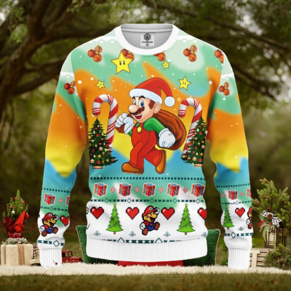 Mario Ugly Christmas Sweater Amazing Gift Men And Women Christmas Gift Mario Ugly Christmas Sweater Amazing Gift Men And Women Christmas Gift
