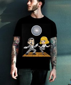 Mario and Princess Peach dancing as Vincent Vega and Mia Wallace from Pulp Fiction shirt