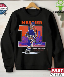 Mark Messier Edmonton Oilers Throwback Signature shirt