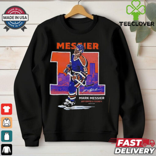 Mark Messier Edmonton Oilers Throwback Signature shirt