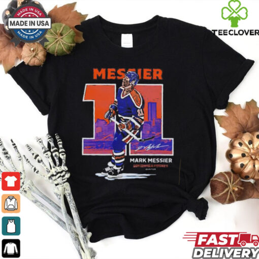Mark Messier Edmonton Oilers Throwback Signature shirt