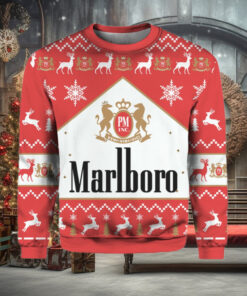 Marlboro Black Menthol Cigarette Ugly Christmas Sweater