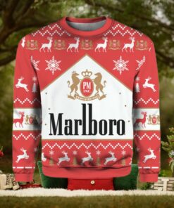 Marlboro Black Menthol Cigarette Ugly Christmas Sweater