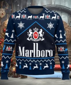 Marlboro Ice Blast Cigarette Ugly Christmas Sweater