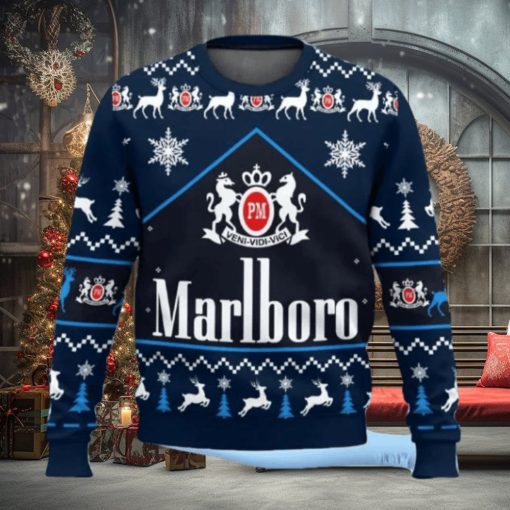Marlboro Ice Blast Cigarette Ugly Christmas Sweater