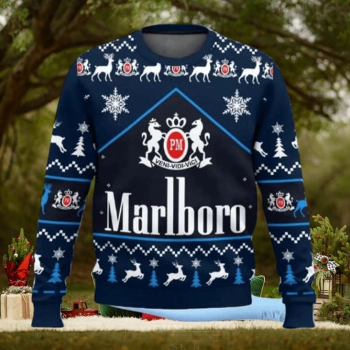 Marlboro Ice Blast Cigarette Ugly Christmas Sweater