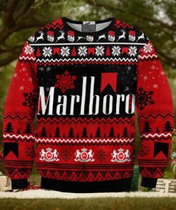 Marlboro Letter Print Ugly Christmas Sweater