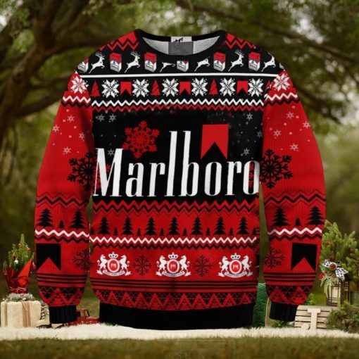 Marlboro Letter Print Ugly Christmas Sweater